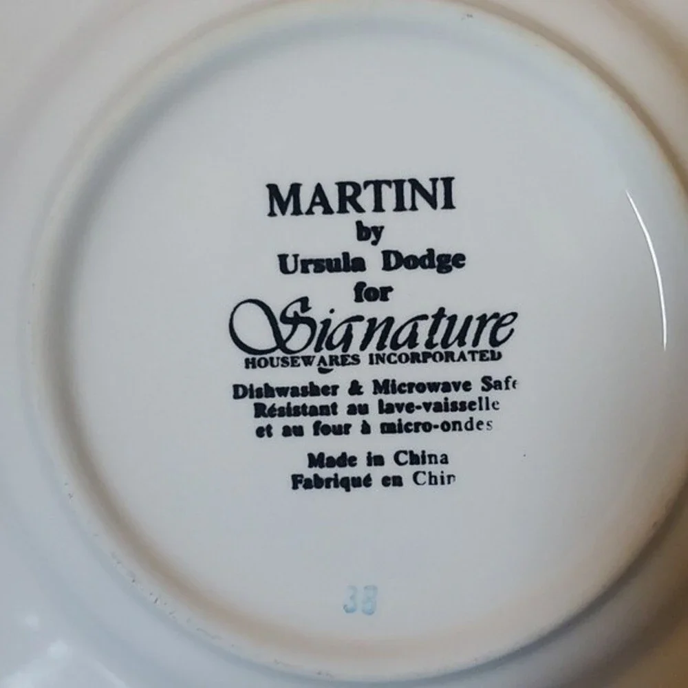 Ursula Dodge Porcelain appetizer plates set of 6